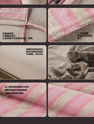 舒适与实惠的完美结合 2014绗缝床笠式全棉条纹床品四件套特价促销